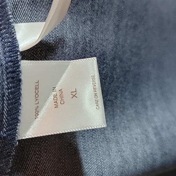 NY & COMPANY EVA MENDEZ | Tie Waist Denim Look Dress - Picture 7 of 7